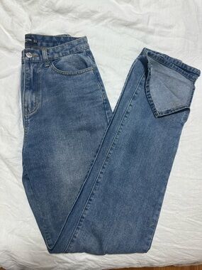 PrettyLittleThing Tall Mid Blue Denim Jeans